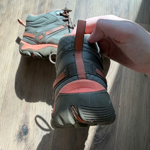 Merrell Outright Edge Mid waterproof hiking boots in a brindle and melon W 8.5 - Picture 8 of 8